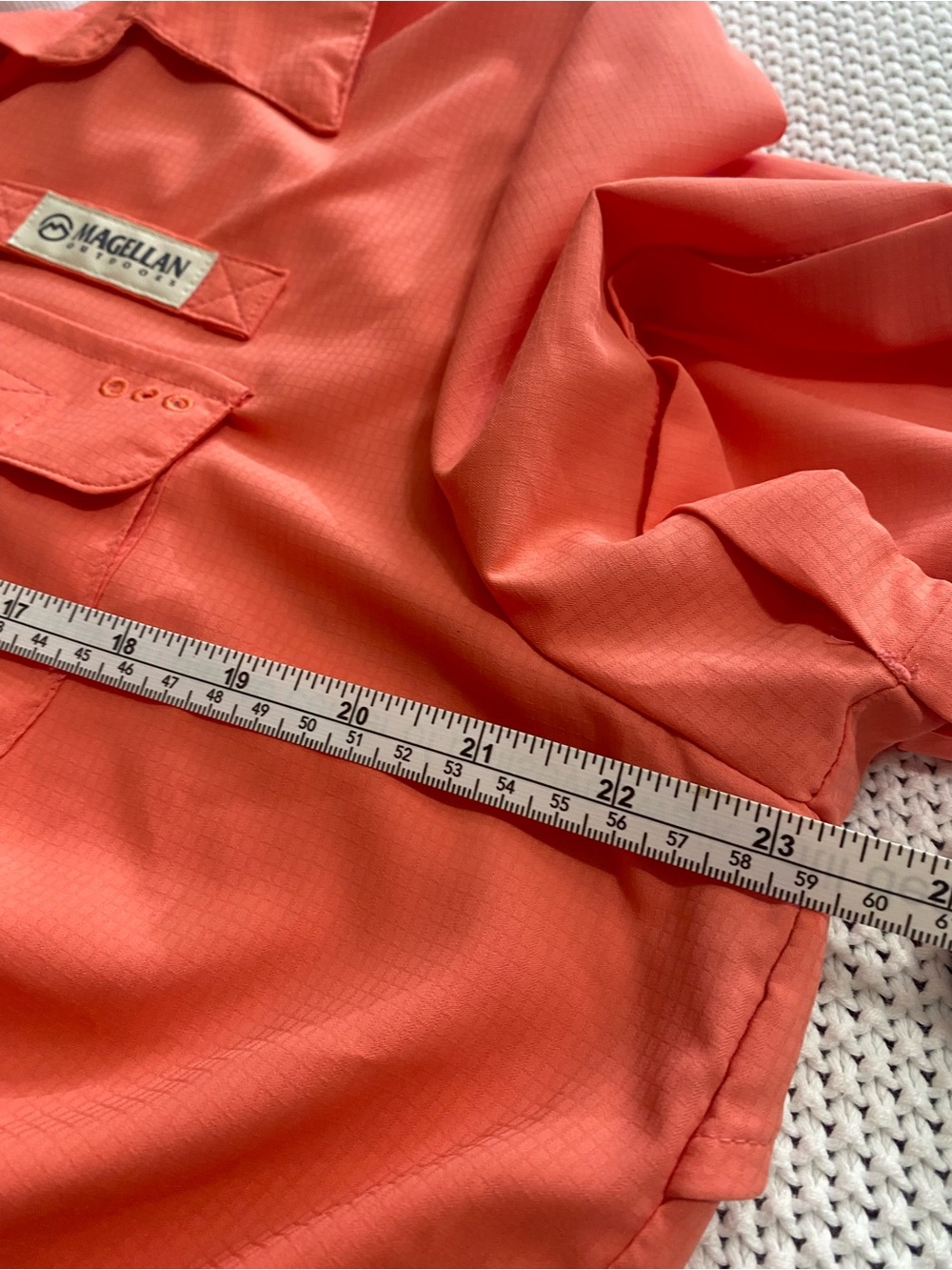 Magellan Outdoors Peach Coral Fishing Drawstring breathable Dress - Picture 9 of 11